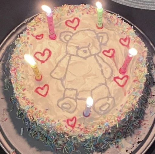 торт на день рождения свеча десерт