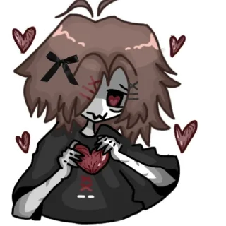 Стикер 𖥔 ݁ Чmo_nyeva🦴🦴 𖥔 ݁ . @Chmo_nyeva10 - 5