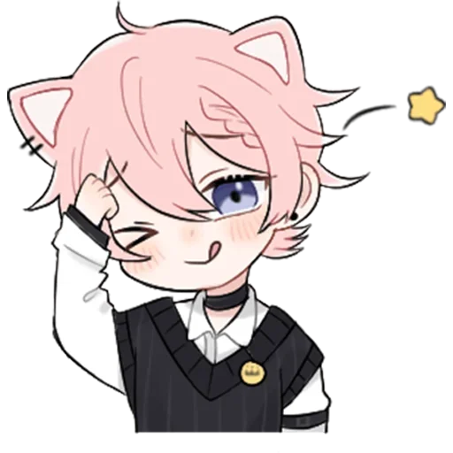 Sticker Повседневность неко @tg_sticks - 11