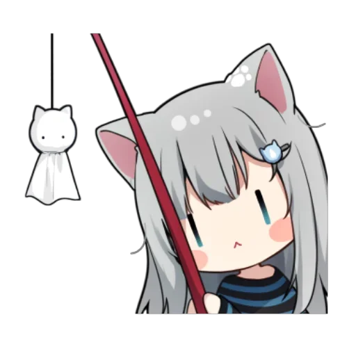 Стикер Неко-тян - @tg_sticks - 6