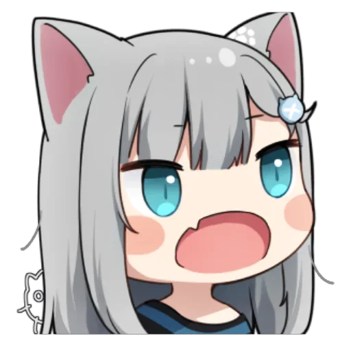 Стикер Неко-тян - @tg_sticks - 5