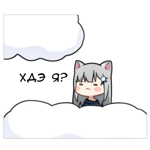 Стикер Неко-тян - @tg_sticks - 0