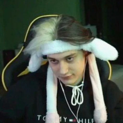 headphones person human face