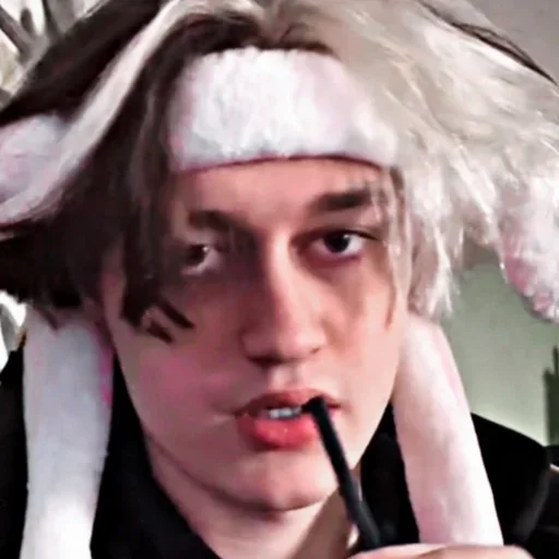 person human face lipstick