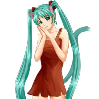 Sticker NekoMiku / by ndlslnlns and aboba - 3