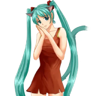 Sticker NekoMiku / by ndlslnlns and aboba - 10