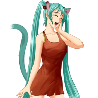 Sticker NekoMiku / by ndlslnlns and aboba - 4