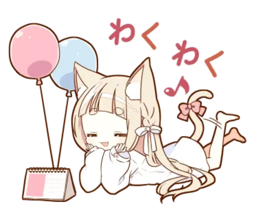 Sticker nekomimiii - 1