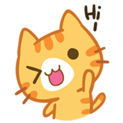 What does the cat say ... Meow @Nekosticker - 