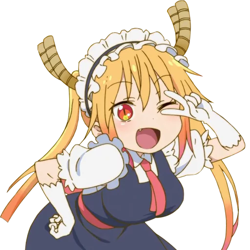 Kobayashi-san Chi no Maid Dragon @Nekosticker - мультфильм