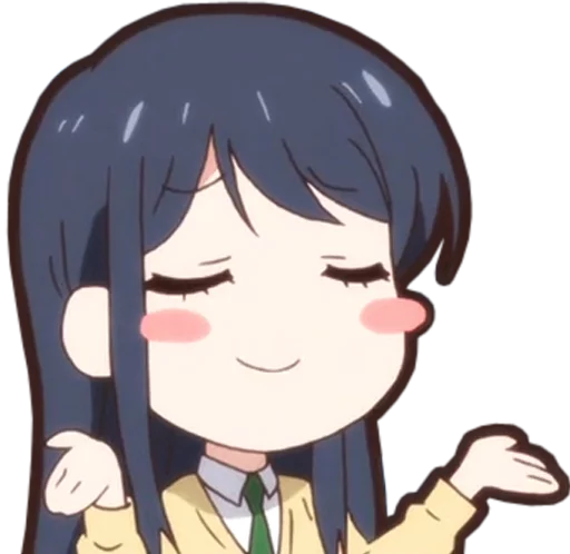 Стикер Anime Smug @Nekosticker - 6