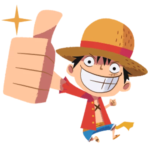 Animated ONE PIECE @Nekosticker - cartoon