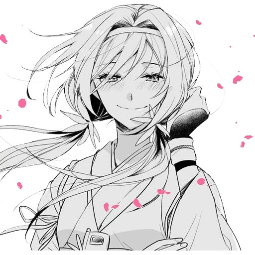 аниме эскиз иллюстрация