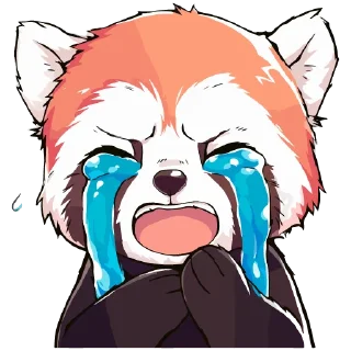 Sticker Red panda @cute_enot_art - 2