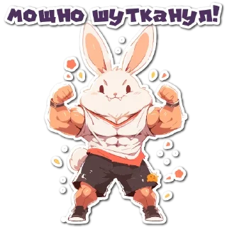 Sticker НейроЗайки @cute_enot_art - 1