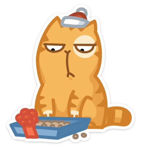 Стикер Новогодний Персик - 6