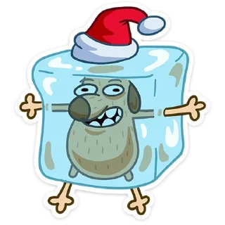 Стикер Новогодний Дигги (@TgSticker) - 6