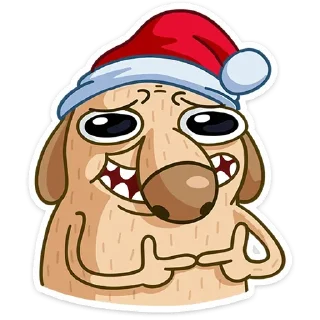 Стикер Новогодний Дигги (@TgSticker) - 10