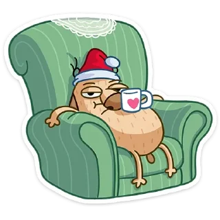 Стикер Новогодний Дигги (@TgSticker) - 5