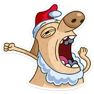 Стикер Новогодний Дигги (@TgSticker) - 4