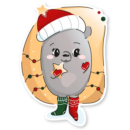 Sticker newyearfunny - 1