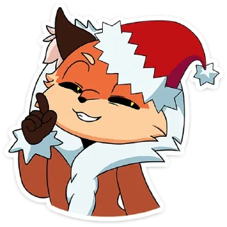 Стикер Новогодняя Алиса -  @stickers_vk - 5