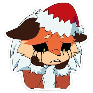 Стикер Новогодняя Алиса -  @stickers_vk - 8