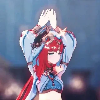 Стикер Прекрасная танцовщица  @nilloy_bot 🪷 - 3