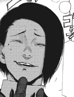 Стикер 旧多 二福 by @tokyoghoulstickers - 11