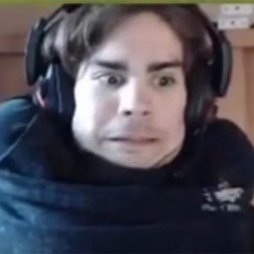 headphones person human face