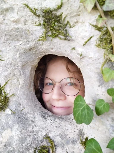 human face glasses smile