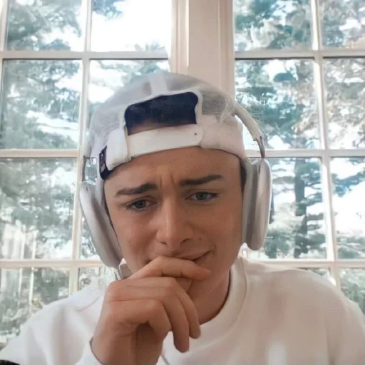 human face person window