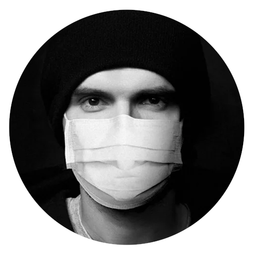 черно-белый портрет человеческое лицо