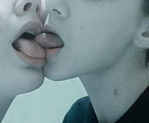 person kiss human face