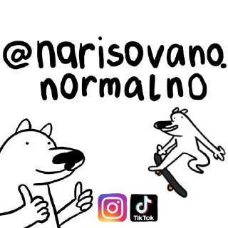 Sticker White Dog - 11