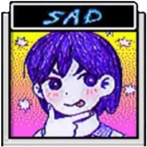 Sticker Omori’s fake world by: @mara_senpai - 9