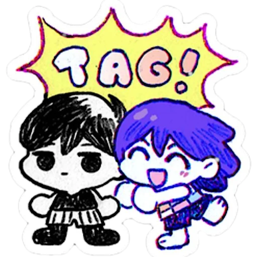 Sticker Omori’s fake world by: @mara_senpai - 3