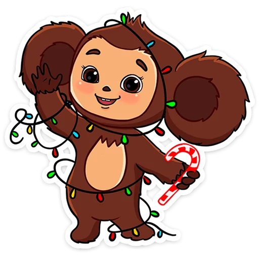 Sticker nycheburashka - 1