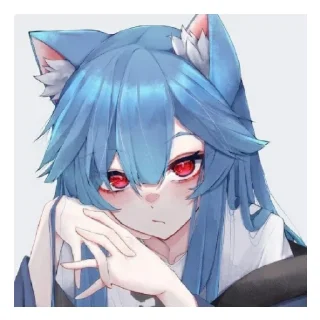 Sticker 🤍💙⚡ @o00000ol - 1