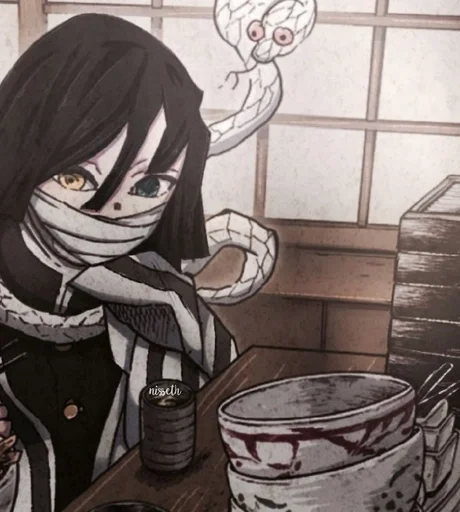 Стикер ♡ > Obanai~Iguro <♡ :: @fStikBot - 9