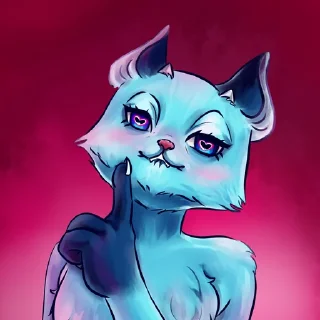 illustration sketch cat