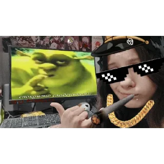 Стикер обрыгунство негра - 5