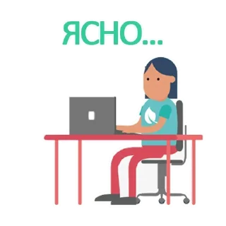 Стикер Desk! @stickersb2b - 3