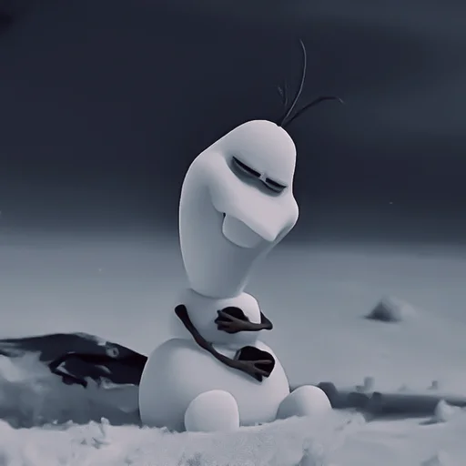 cartoon snowman winter