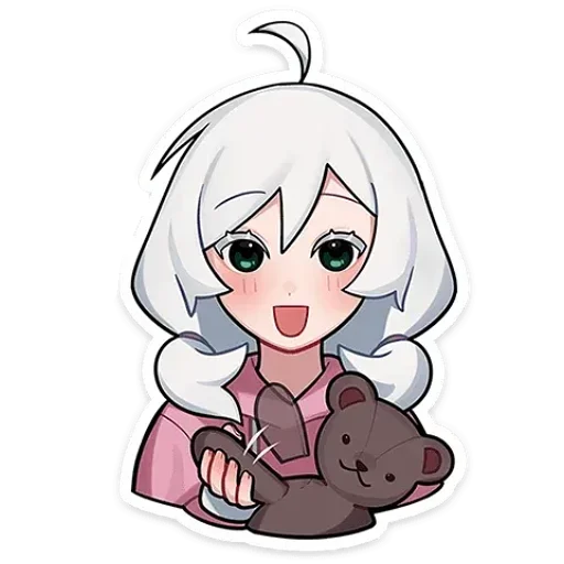 Оля без надписей @stickers_vk - 