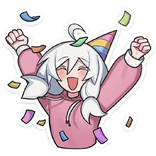 Sticker Оля без надписей @stickers_vk - 3