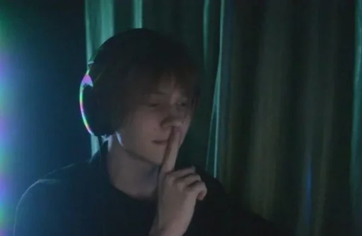 person human face curtain