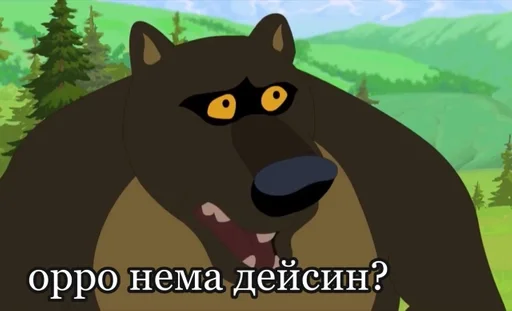 млекопитающее медведь мультфильм