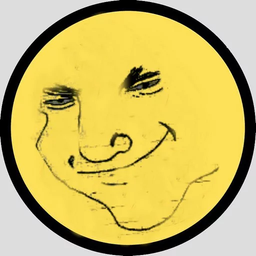 smile human face yellow