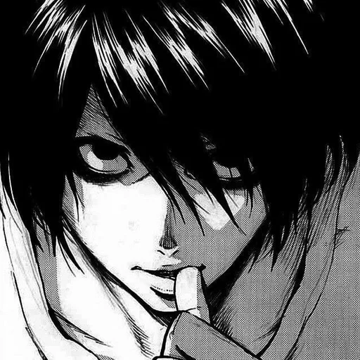 эскиз аниме человеческое лицо